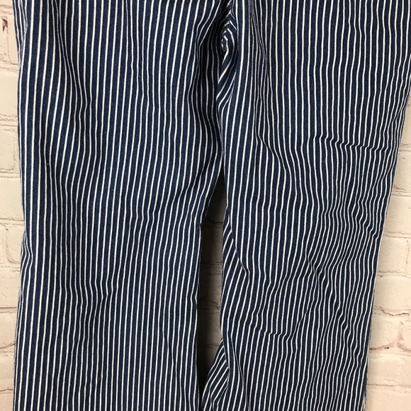 Forever 21 Striped High Waist Wide/flare Leg Jeans - Picture 12 of 13